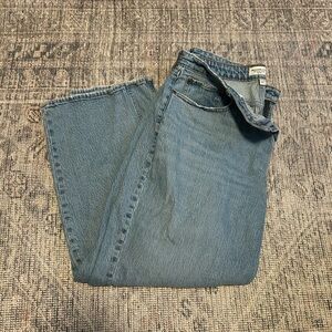 Abercrombie & Fitch Curve Love Vintage Straight Leg Jeans